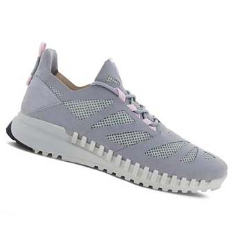 Baskets Ecco Zipflex Low Tex Femme Argent Grise | FR 270EBC
